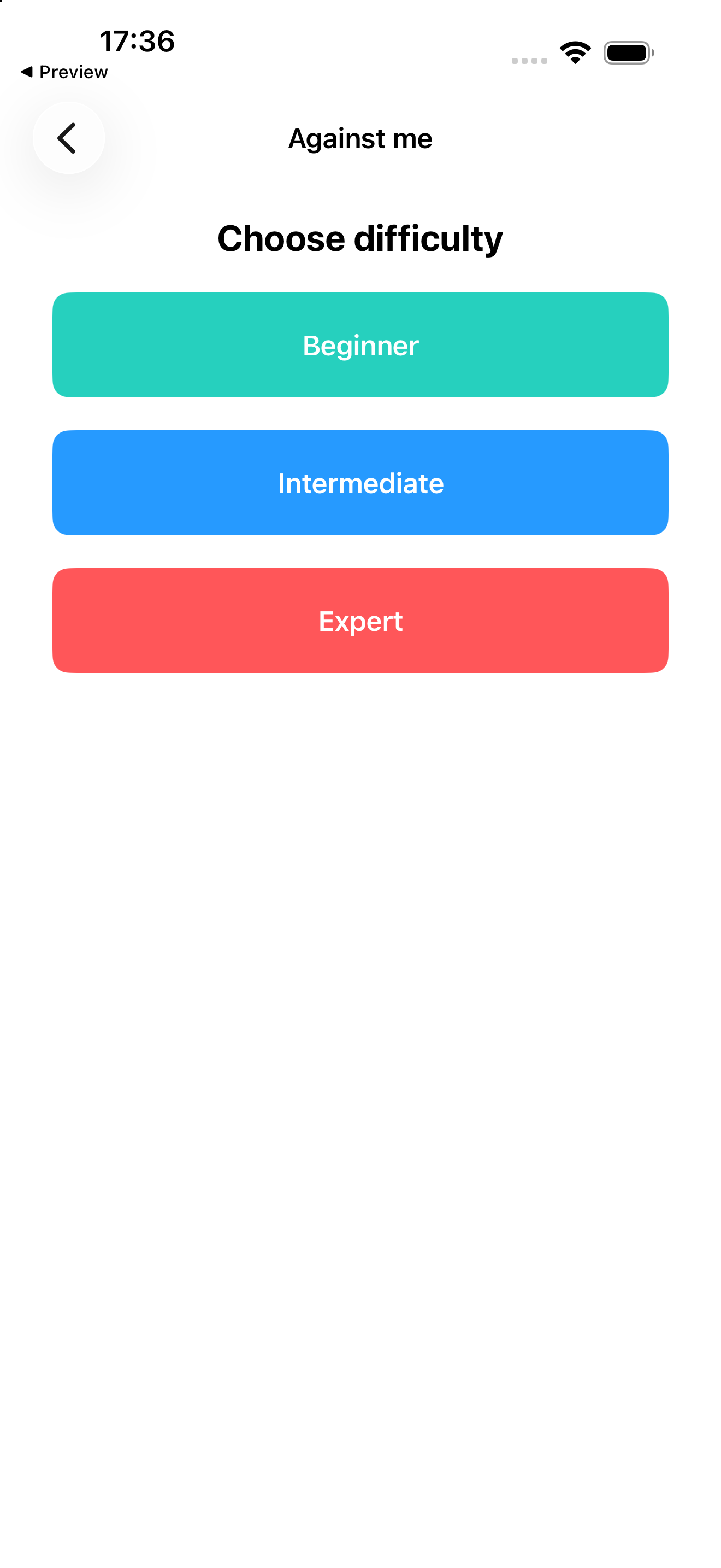 Trois niveaux de difficulté